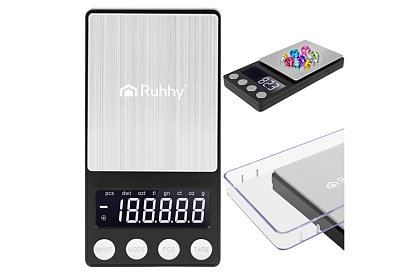 Přesná kapesní váha 500 g / 0,01 g – ideální pro šperky, laboratoře, hobby a kuchyni
