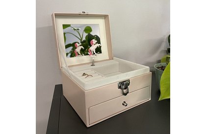 Šperkovnice pro dívku s hudebním boxem a jednorožcem