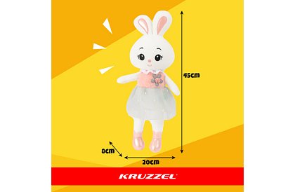 Plyšový měkký králíček 45 cm – plyšová hračka pro děti