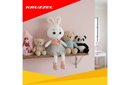 Plyšový měkký králíček 45 cm – plyšová hračka pro děti