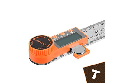 Digitální elektronický úhloměr 360°, 200 mm s LCD – přesné měření úhlů