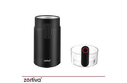 Elektrický mlýnek Zortiva 150 W – rychlé mletí kávy, ořechů a koření