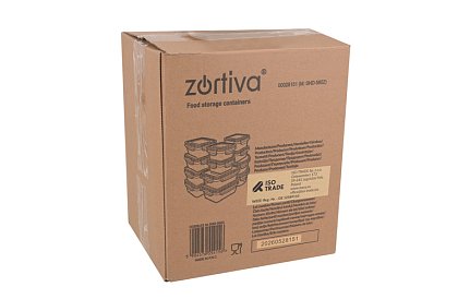 Nádoby na potraviny 12 ks, 5 velikostí, do mikrovlnné trouby, myčky a mrazáku