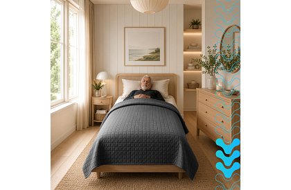 Zátěžová antistresová přikrývka - Sensory Gray 6 kg, 200 × 150 cm