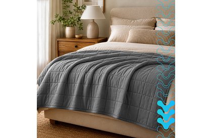 Zátěžová antistresová přikrývka  - Sensory Gray 7 kg, 200 × 150 cm