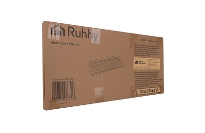 Odkapávač bot – podložka pod obuv XXL, 75,5 × 38 cm, černá