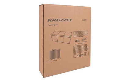 XXL truhla na hračky 132 l s víkem, černý organizér 94 cm