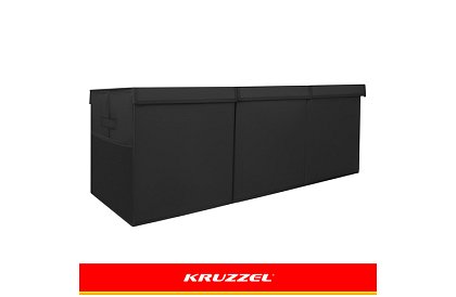 XXL truhla na hračky 132 l s víkem, černý organizér 94 cm