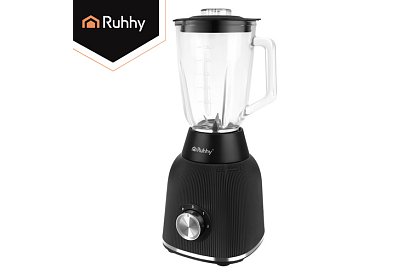 Skleněný mixér 1200 W s drcením ledu, skleněnou nádobou a 2 přenosnými lahvemi