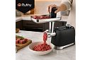Elektrický mlýnek na maso 2400 W, reverzní chod, 3 ocelová síta