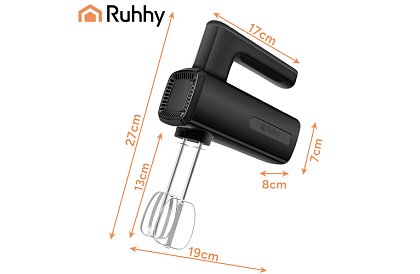Ruční mixér 800 W, 5 rychlostí, Turbo, hnětací háky