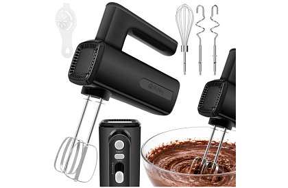 Ruční mixér 800 W, 5 rychlostí, Turbo, hnětací háky