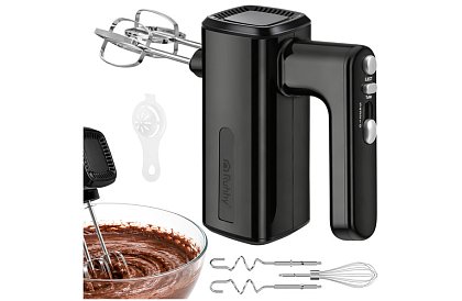 Ruční mixér 800 W, 5 rychlostí, Turbo, hnětací háky