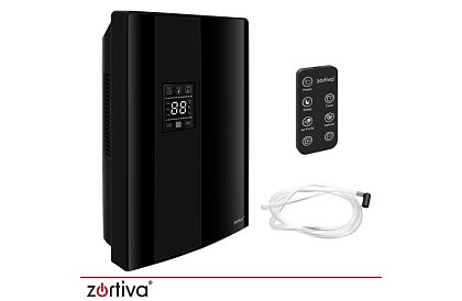 Odvlhčovač vzduchu Zortiva 90 W, 2 l, hygrostat, časovač, dálkové ovládání – černý