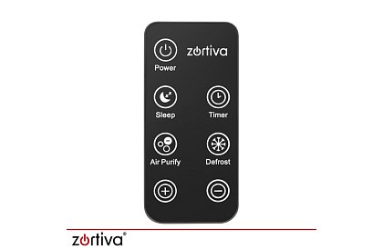 Odvlhčovač vzduchu Zortiva 90 W, 2 l, hygrostat, časovač, dálkové ovládání – černý