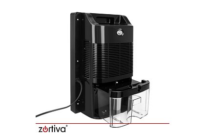 Odvlhčovač vzduchu Zortiva 90 W, 2 l, hygrostat, časovač, dálkové ovládání – černý