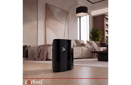 Odvlhčovač vzduchu Zortiva 90 W, 2 l, hygrostat, časovač, dálkové ovládání – černý