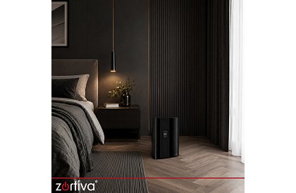 Odvlhčovač vzduchu Zortiva 90 W, 2 l, hygrostat, časovač, dálkové ovládání – černý