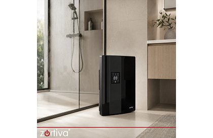 Odvlhčovač vzduchu Zortiva 90 W, 2 l, hygrostat, časovač, dálkové ovládání – černý