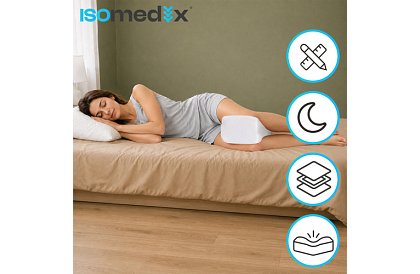 Ergonomický profilovaný polštář mezi kolena ISOMEDIX 25 × 21 × 15 cm