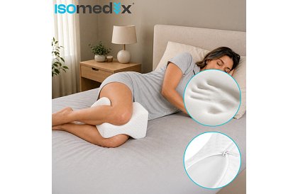 Ergonomický profilovaný polštář mezi kolena ISOMEDIX 25 × 21 × 15 cm