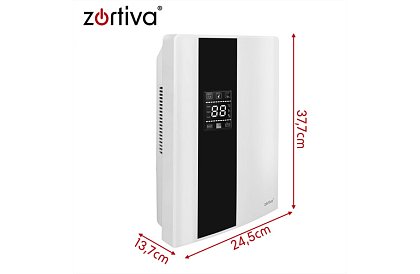 Odvlhčovač vzduchu Zortiva 90 W, 2 l, hygrostat, časovač, dálkové ovládání - bílý
