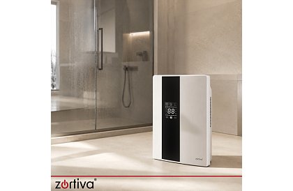 Odvlhčovač vzduchu Zortiva 90 W, 2 l, hygrostat, časovač, dálkové ovládání - bílý
