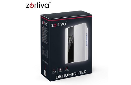 Odvlhčovač vzduchu Zortiva 90 W, 2 l, hygrostat, časovač, dálkové ovládání - bílý