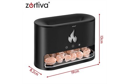 Ultrazvukový aroma difuzér Zortiva 250 ml s efektem plamene