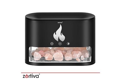 Ultrazvukový aroma difuzér Zortiva 250 ml s efektem plamene