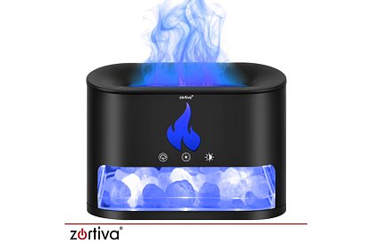 Ultrazvukový aroma difuzér Zortiva 250 ml s efektem plamene
