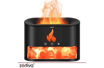 Ultrazvukový aroma difuzér Zortiva 250 ml s efektem plamene