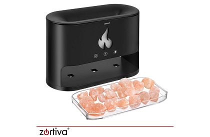 Ultrazvukový aroma difuzér Zortiva 250 ml s efektem plamene