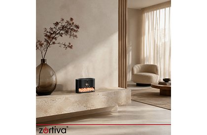 Ultrazvukový aroma difuzér Zortiva 250 ml s efektem plamene