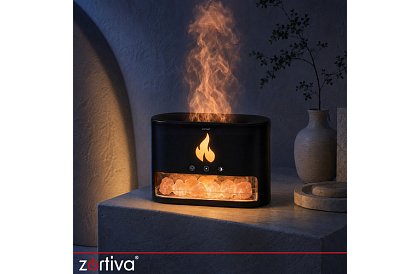 Ultrazvukový aroma difuzér Zortiva 250 ml s efektem plamene