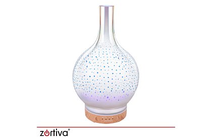 Aroma difuzér Zortiva 200 ml, RGB LED lampa, 3D efekt, aromaterapie