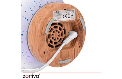 Aroma difuzér Zortiva 200 ml, RGB LED lampa, 3D efekt, aromaterapie