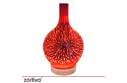 Aroma difuzér Zortiva 200 ml, RGB LED lampa, 3D efekt, aromaterapie