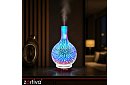 Aroma difuzér Zortiva 200 ml, RGB LED lampa, 3D efekt, aromaterapie