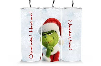Cestovní termokelímek s brčkem 590 ml – Grinch (Odporné svátky!) 02
