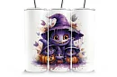 Cestovní termokelímek s brčkem 590 ml – Halloween čarodějnice 01