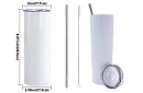 Cestovní termokelímek s brčkem 590 ml – Barevný kouřový dým 08
