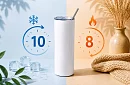 Cestovní termokelímek s brčkem 590 ml – Barevný kouřový dým 08