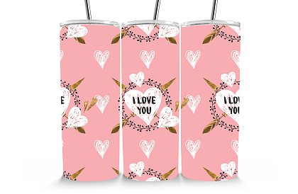 Cestovní termokelímek s brčkem 590 ml – I Love You 33