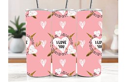 Cestovní termokelímek s brčkem 590 ml – I Love You 33
