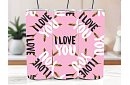 Cestovní termokelímek s brčkem 590 ml – I Love You s pírky 39