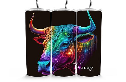 Cestovní termokelímek s brčkem 590 ml – Znamení Býk 51