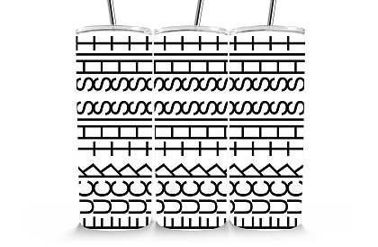 Cestovní termokelímek s brčkem 590 ml – Geometrický FUCK THIS SHIT 65