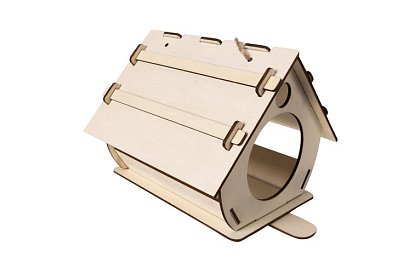 Dřevěné DIY krmítko pro ptáky k montáži a malování