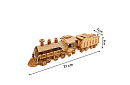 3D dřevěné puzzle - Parní lokomotiva s tendrem